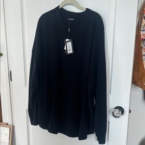 Navy washable cashmere oversized sweater from Naadam